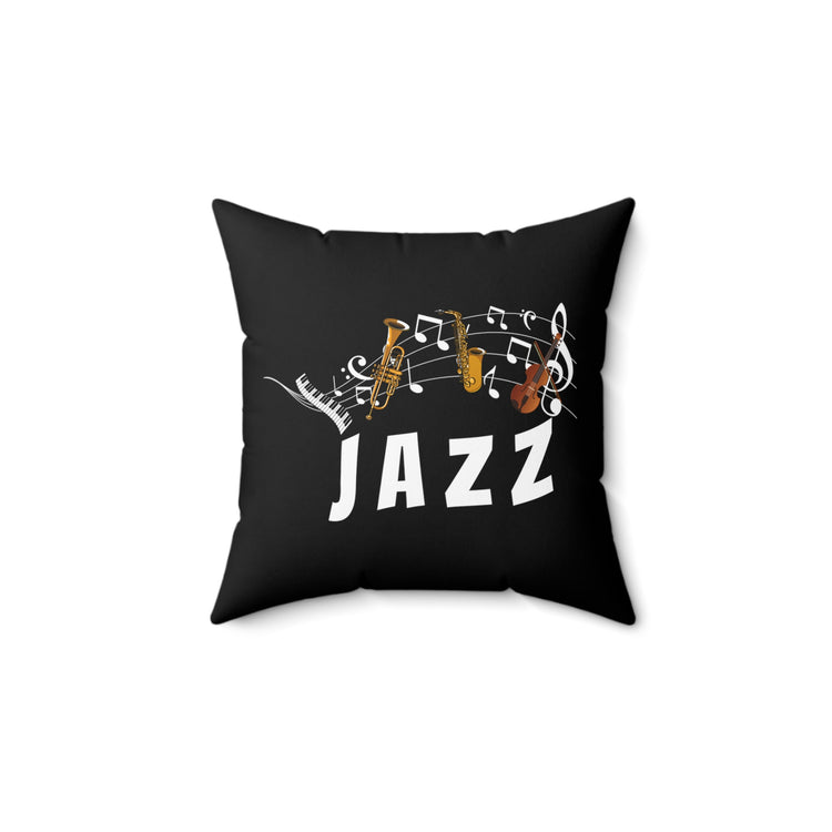 Novelty Concertmaster Symphony Pianist Piano Music Spun Polyester Square Pillow