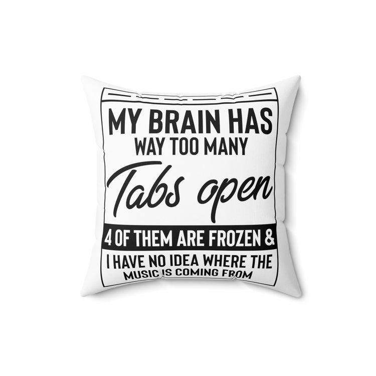 Hilarious Recovering Heartbeats Relieved Mockery Statements Spun Polyester Square Pillow