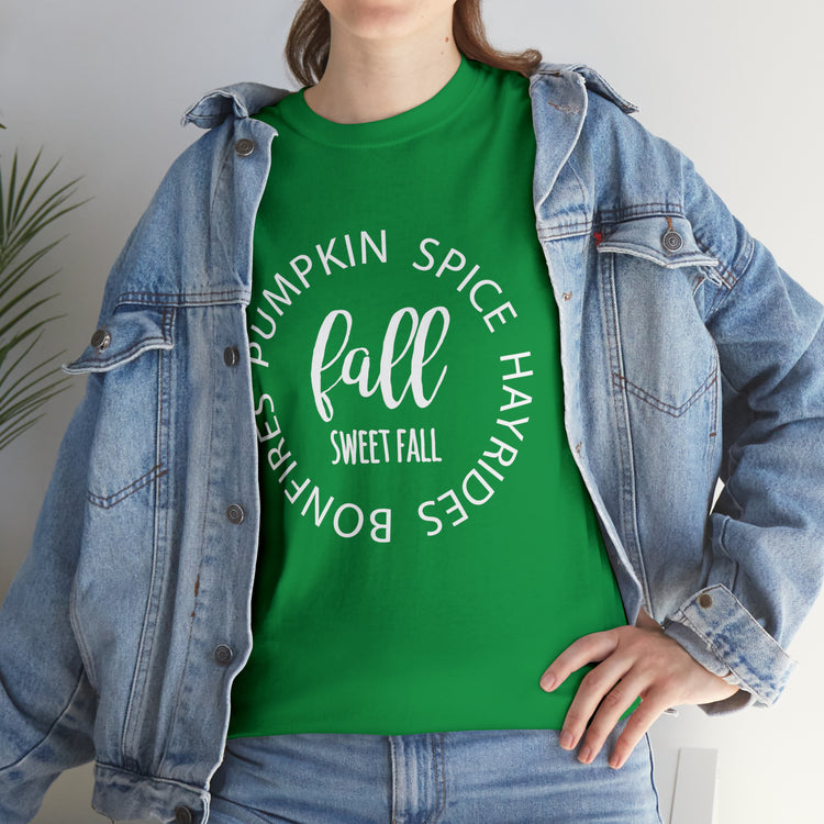 Shirt Funny Fall Sweet Fall Thanksgiving Activities Relaxation T-shirt Unisex Heavy Cotton Tee