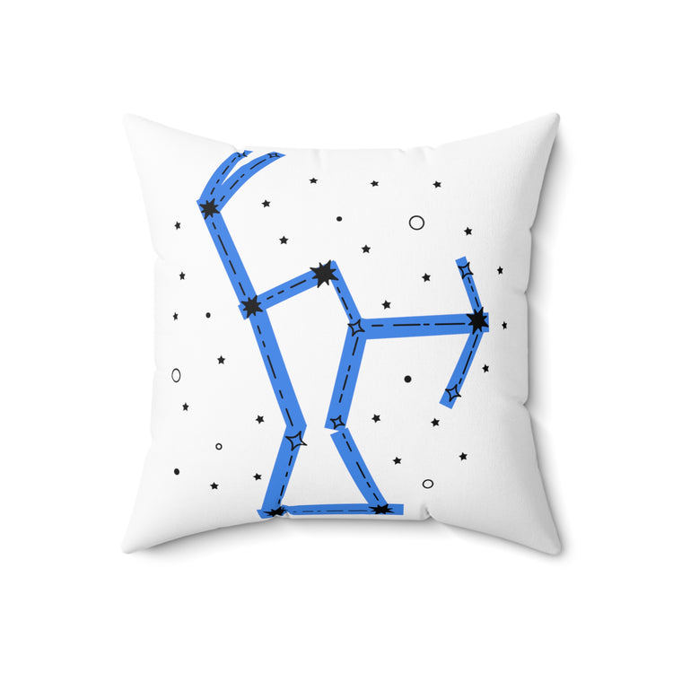 Hilarious Astrology Constellations Astrophysics Stargazing Horoscopes Astrometry Lover Spun Polyester Square Pillow