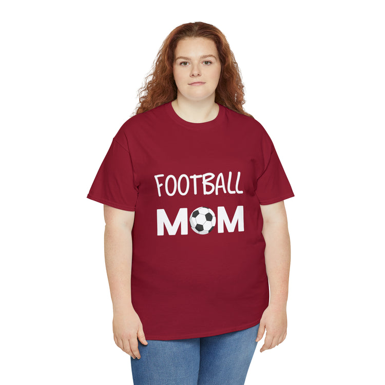 Shirt Funny Football Mom Tailgate Sports Athletic Support Game Team T-Shirt Unisex Heavy Cotton Tee