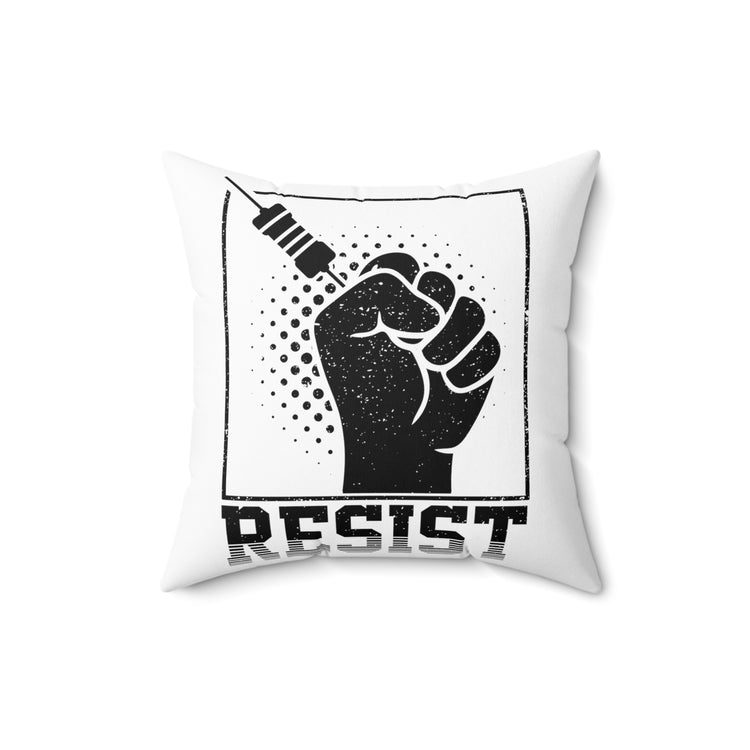 Novelty Linesman Distressed Graphic Spun Polyester Square Pillow