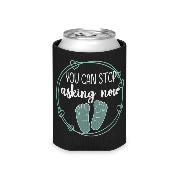 You Can Stop Asking Now Pregnancy Family Reunion New Mom Gift Can Cooler