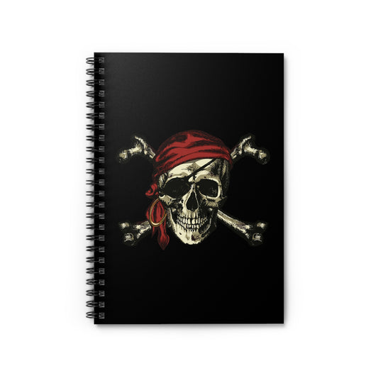 All For Rum And Rum For All Pirate Spiral Notebook - Ruled Line
