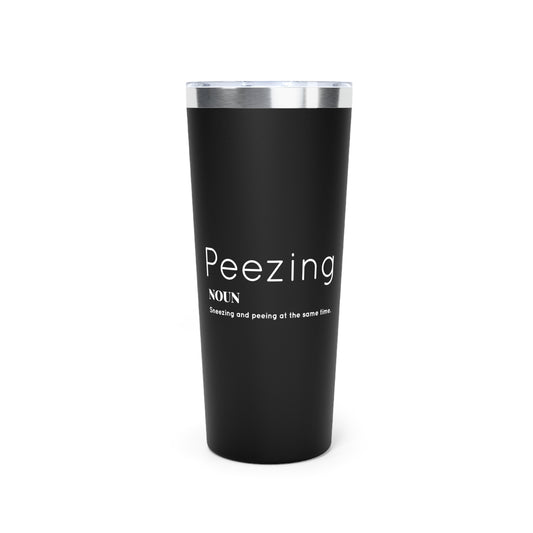 Funny Peezing Definition Baby Bump Shirt Copper Vacuum Insulated Tumbler, 22oz