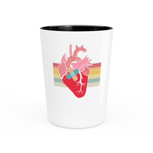 Novelty Factory Refurbished Hearts Recovering Patients Puns Sayings Shot Glass