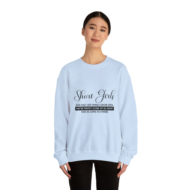 Humorous Short Christians Ladies Shortest Mom Unisex Crewneck Sweatshirt