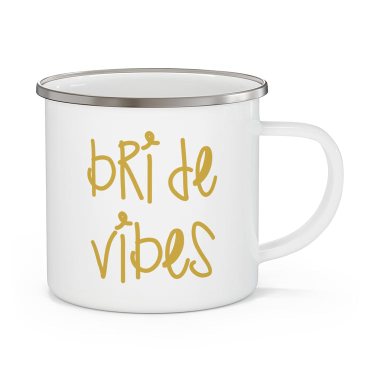 Bride Vibes Bachelorette Party Bridal Shower Gift Enamel Camping Mug