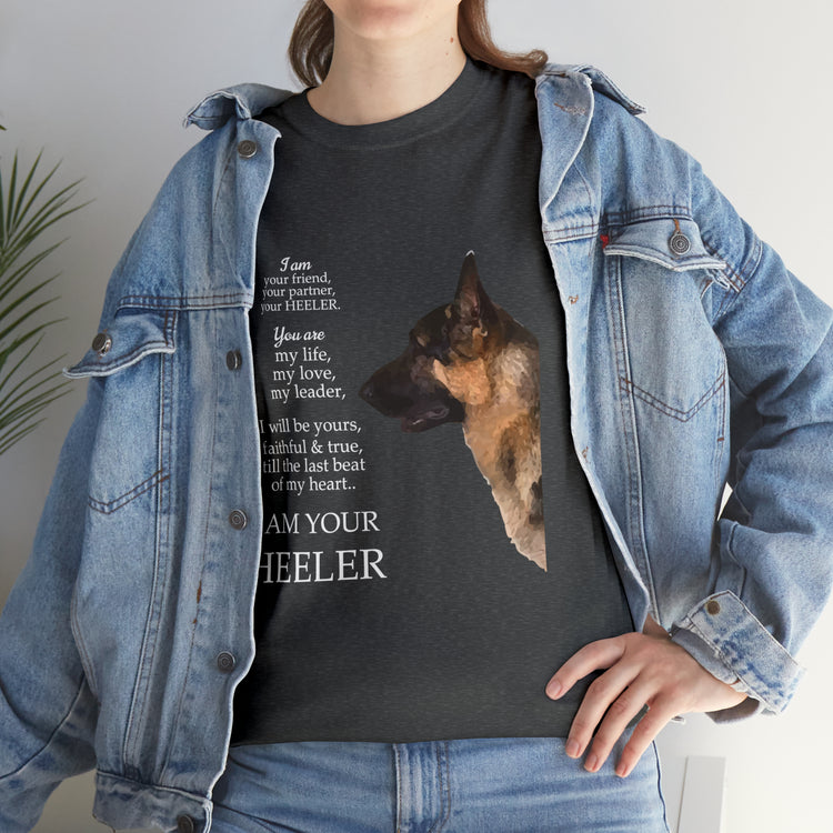 Shirt Funny I'm Your Friend & Heeler Dog Lover Pet Owner Canine T-Shirt Unisex Heavy Cotton Tee