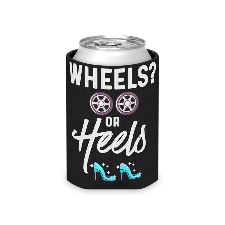 Wheels or Heels Gender Reveal Can Cooler