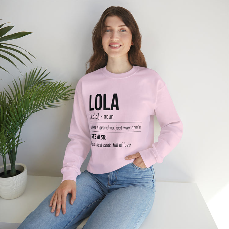 Hilarious Lola's Grandmother Nan Nanny Filipinos Moms Nanna Unisex Crewneck Sweatshirt