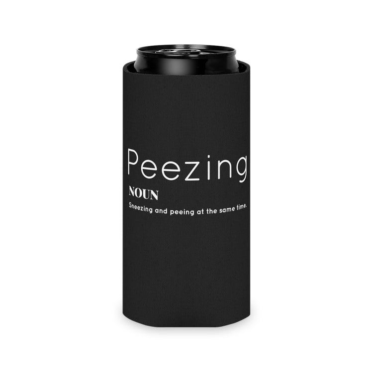 Funny Peezing Definition Baby Bump Can Cooler