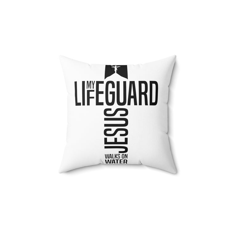 Inspirational Redeemer Christianity Uplifting Statements  Deliverer Christians  Spun Polyester Square Pillow