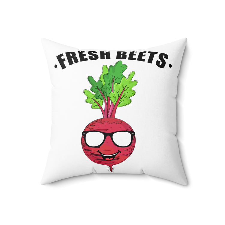 Humorous Vegetables Plants Tillage Horticulture Enthusiast Spun Polyester Square Pillow