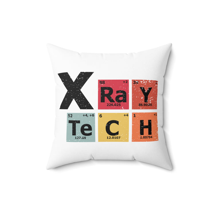 Novelty Radioscopy Radiography Nuclear Medicine Diagnostic Spun Polyester Square Pillow