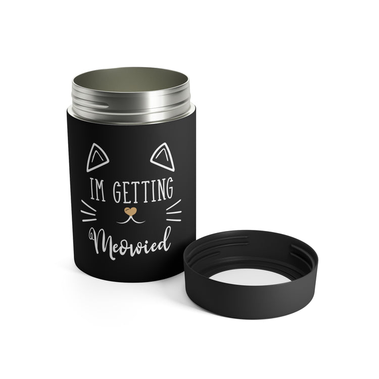 Hilarious Fiance Engagement Sarcastic Kitten Mockeries Gags Can Holder