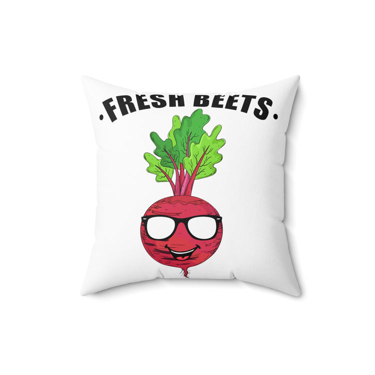 Humorous Vegetables Plants Tillage Horticulture Enthusiast Spun Polyester Square Pillow