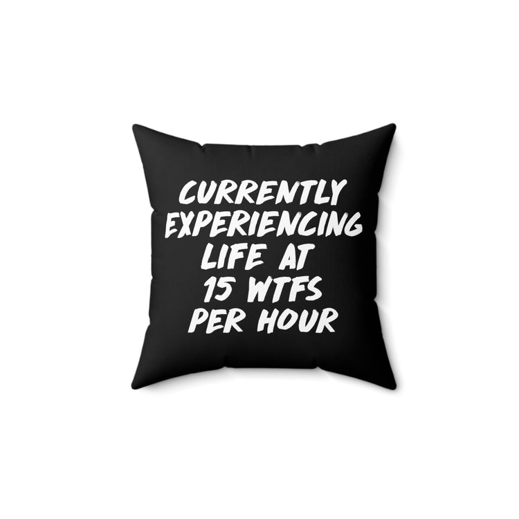 Humorous Sarcastic Introverts Challenges Introverted Struggles Spun Polyester Square Pillow