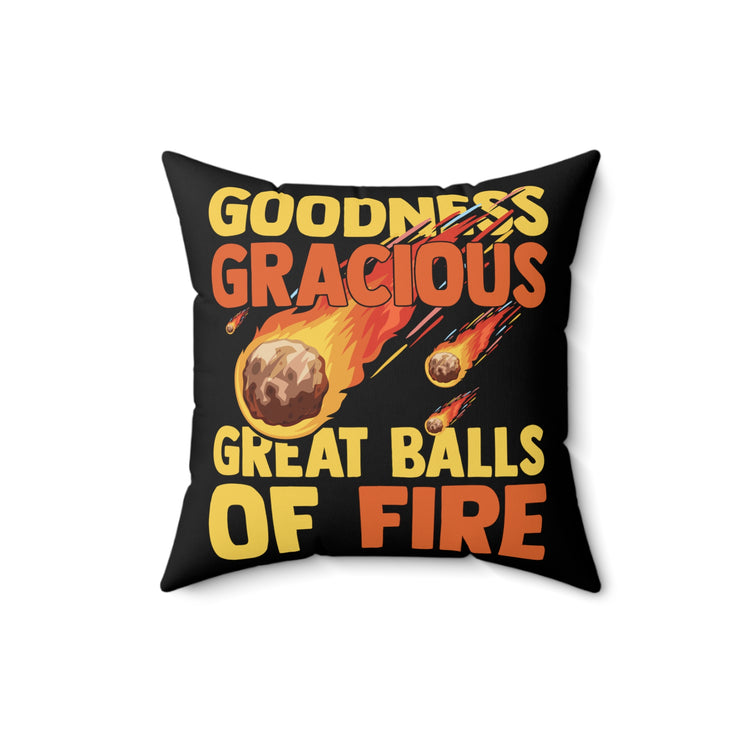 Hilarious Meteors Illustration Stargazers Statements Puns Spun Polyester Square Pillow