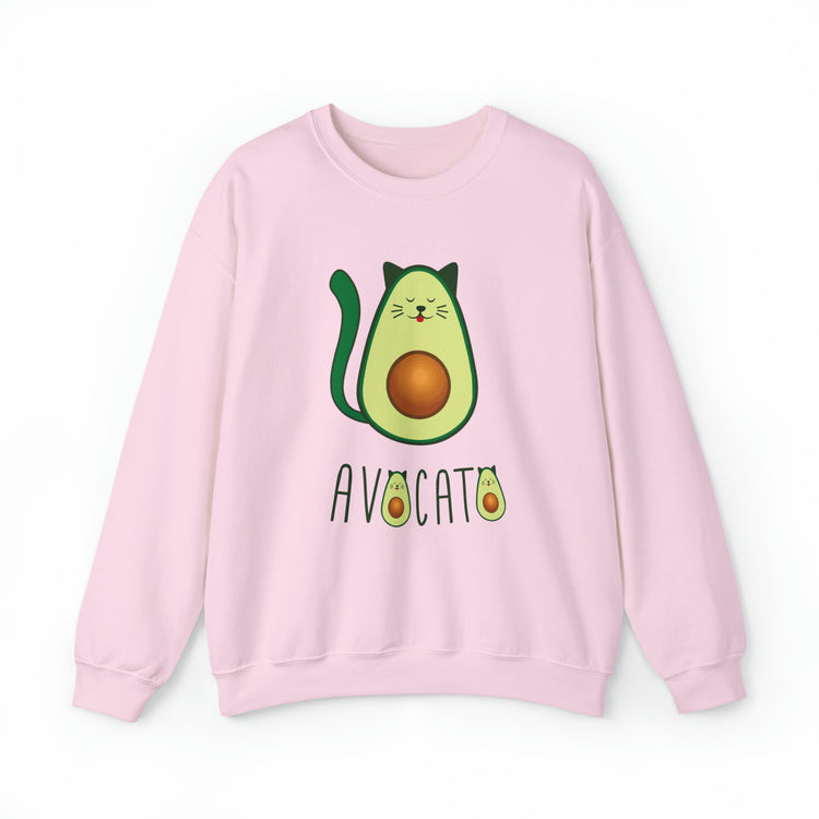 Cute Avocato For Men Women Cat Lover Unisex Crewneck Sweatshirt