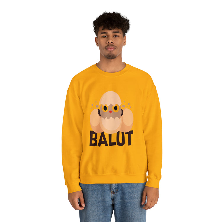 Funny Prideful Filipino Balut Illustration Philippines Balut Unisex Crewneck Sweatshirt