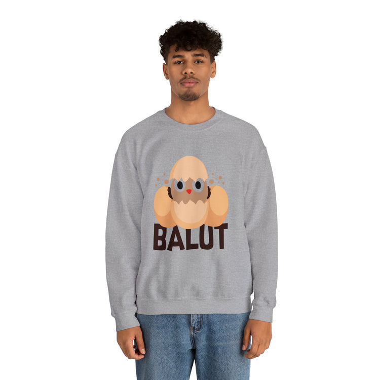 Funny Prideful Filipino Balut Illustration Philippines Balut Unisex Crewneck Sweatshirt