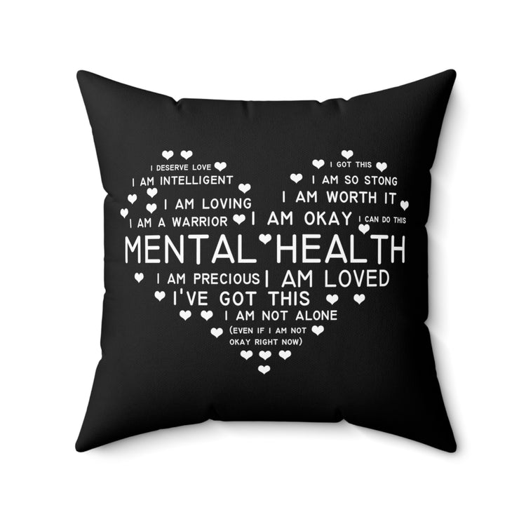 Hilarious Recognizing Psychiatric Brain Thinking Abnormality Spun Polyester Square Pillow