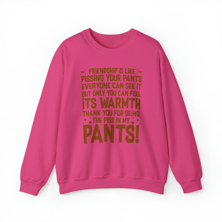 Hilarious Introverted Friendships Sarcastic Pissing Friends Unisex Crewneck Sweatshirt