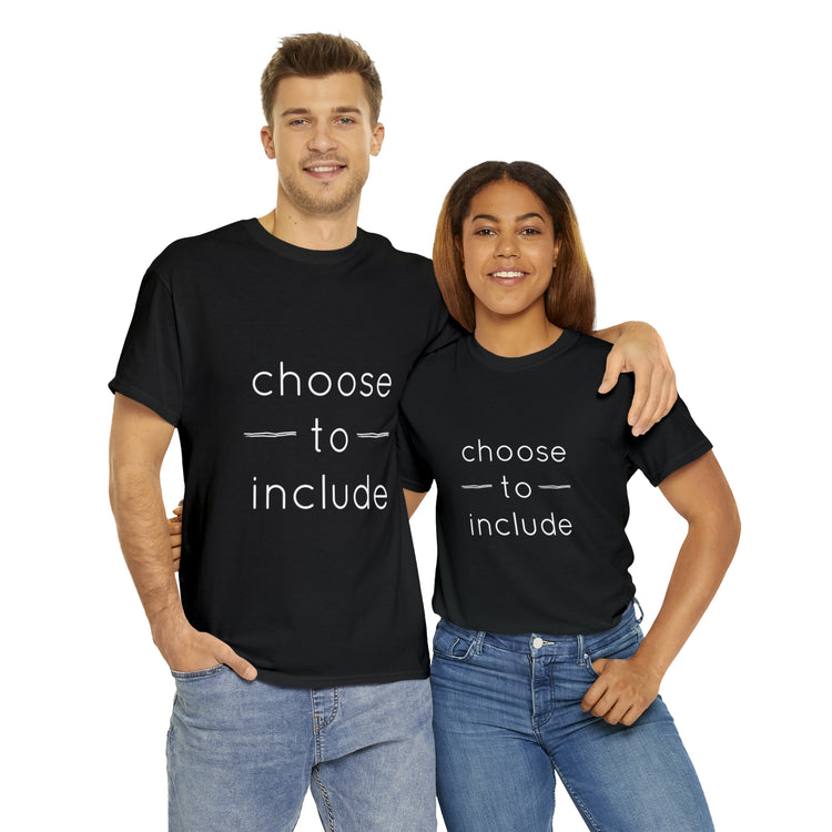 Shirt Funny Choose To Include Autism Neurodiversity Parenting Pride T-Shirt Unisex Heavy Cotton Tee