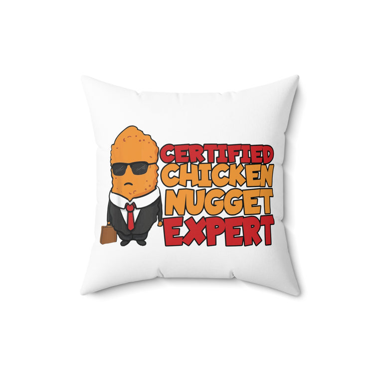 Hilarious Foodie Treats Graphic Men Women Spun Polyester Square Pillow