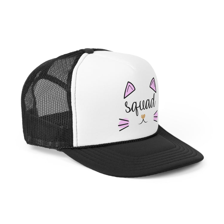 Squad Cat Bachelorette Team Bride Bridal Party Shower Gift Bridesmaid Trucker Caps