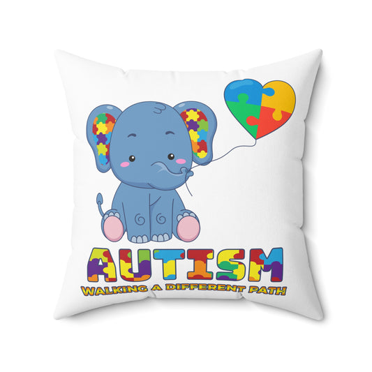 Novelty Disorders Sympathy Autism Awareness Motivational Syndrome Spun Polyester Square Pillow