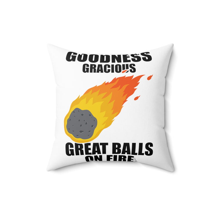 Hilarious Meteors Illustration Stargazers Statements Puns Spun Polyester Square Pillow