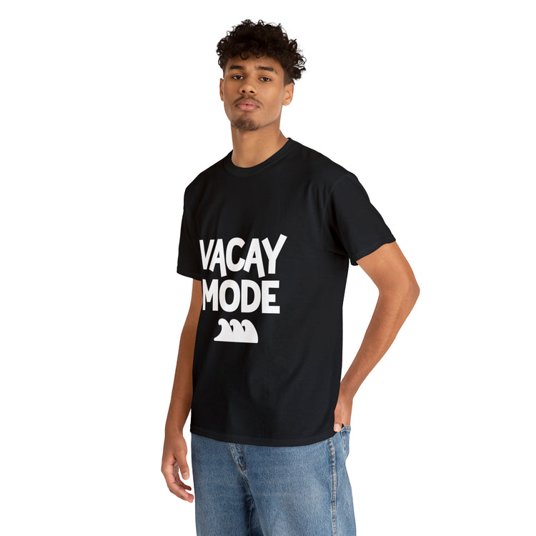 Shirt Funny Vacay Mode Travel Explore Vacation Adventure Companion T-Shirt Unisex Heavy Cotton Tee