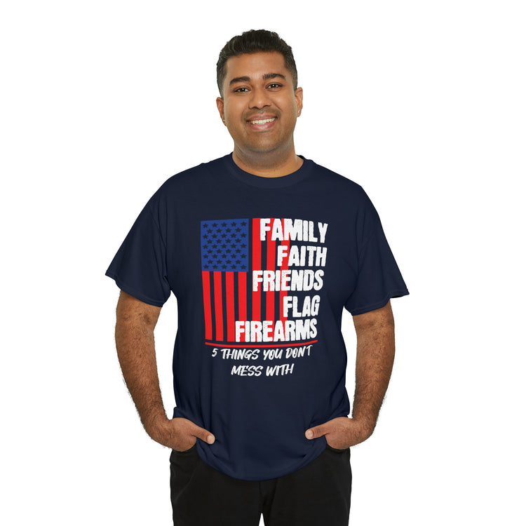 Shirt Vintage Families Faith Friends Servicemen Military Novelty Support Honor Patriotic T-Shirt Unisex Heavy Cotton Tee