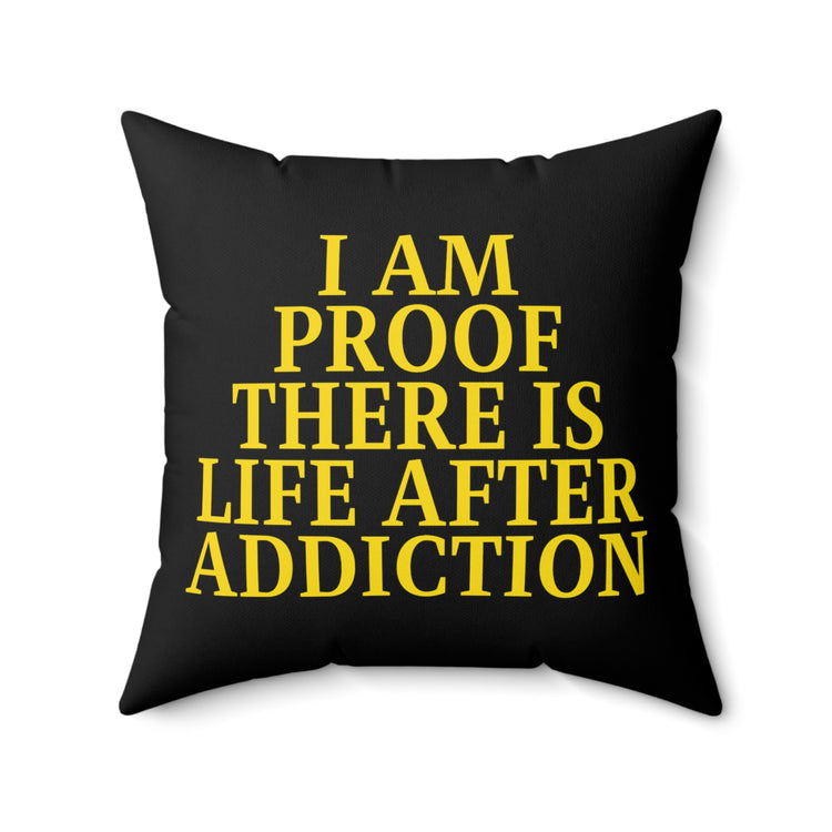 Novelty Uplifting Message Inspirational Motivate Evocative Heartfelt Spun Polyester Square Pillow