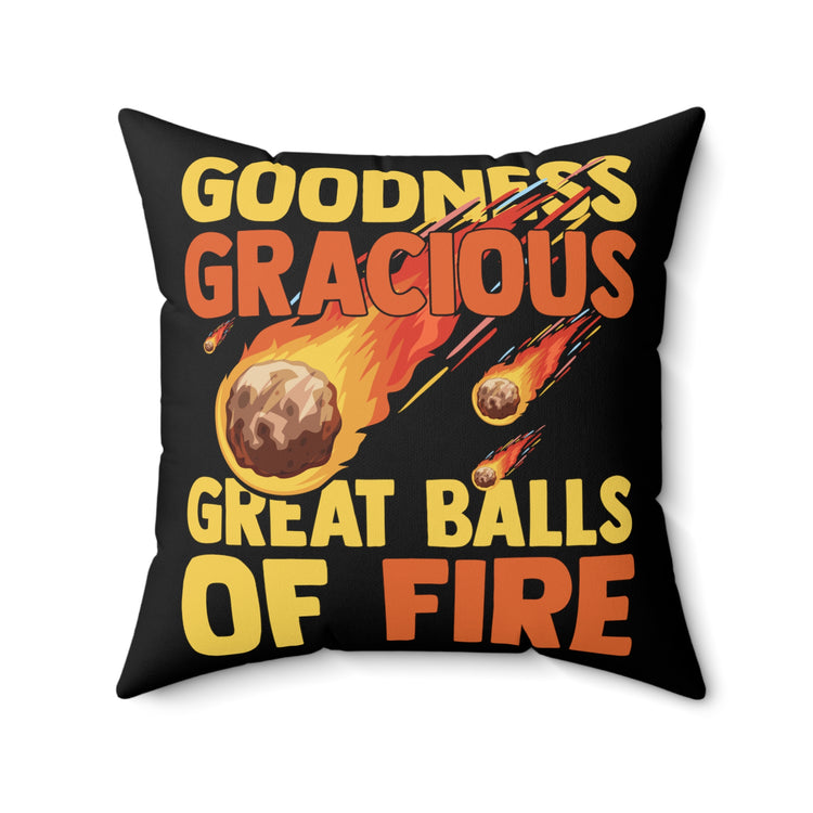 Hilarious Meteors Illustration Stargazers Statements Puns Spun Polyester Square Pillow