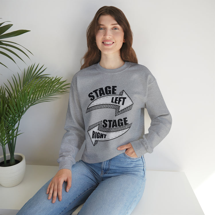 Novelty Dramatic Arts Actors Mockery Statements Gag Unisex Crewneck Sweatshirt