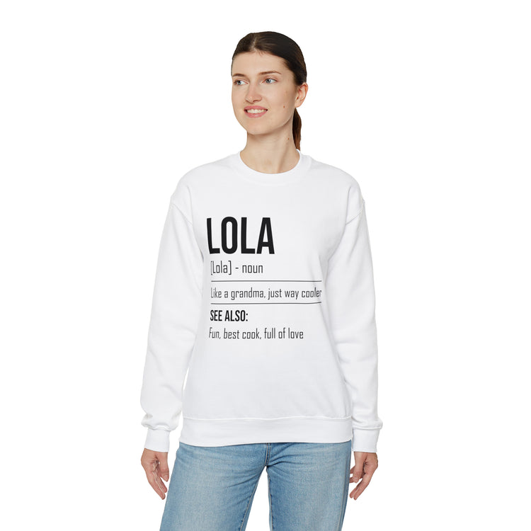 Hilarious Lola's Grandmother Nan Nanny Filipinos Moms Nanna Unisex Crewneck Sweatshirt