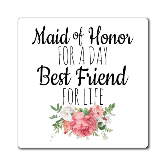 Humorous Bridal Besties Wedding Festivities Statements Gag  Motivational Bridesmaids Appreciation Saying Pun Magnets