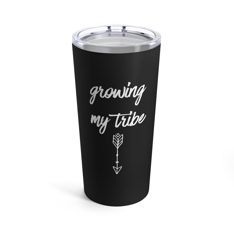 Growing My Tribe Future Mom Baby Bump Shirt Tumbler 20oz