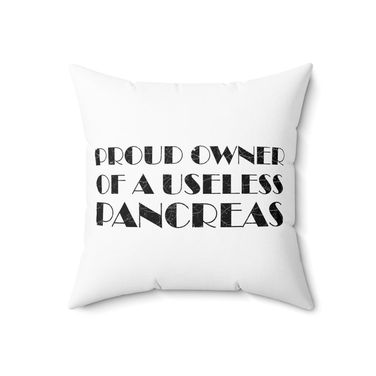 Hilarious Sickness Malignant Disease Pancreas Cognizance Spun Polyester Square Pillow