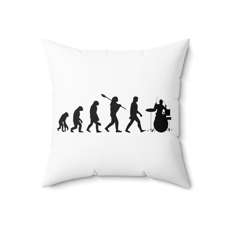 Hilarious Percussionist Drummists fan Instrumentalist Lover Spun Polyester Square Pillow