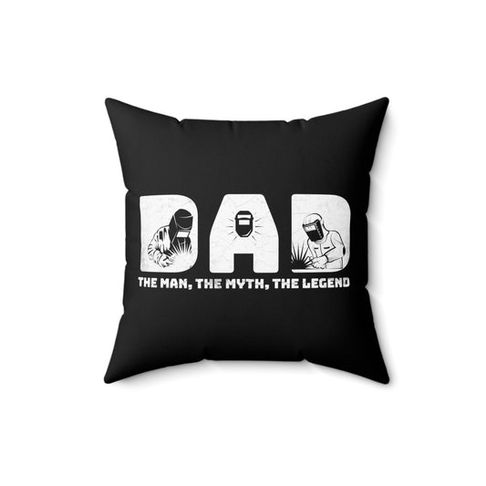 Hilarious Male Electricians Mechanic Steelworker Metalworker Metallurgist Spun Polyester Square Pillow