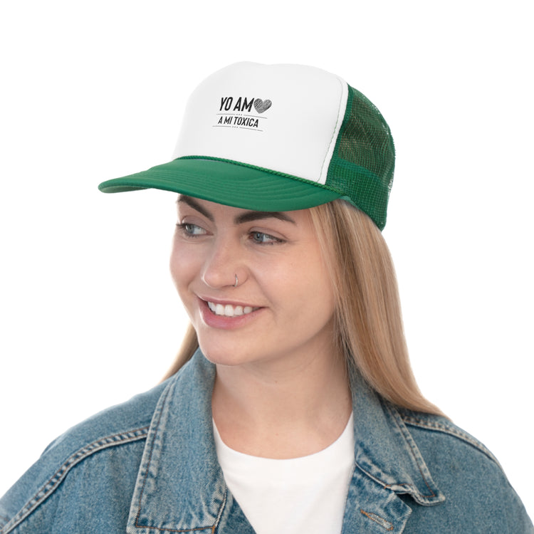 Hilarious Yo Am A Mi Toxica Relationship Valentines Loving Toxicity Trucker Caps