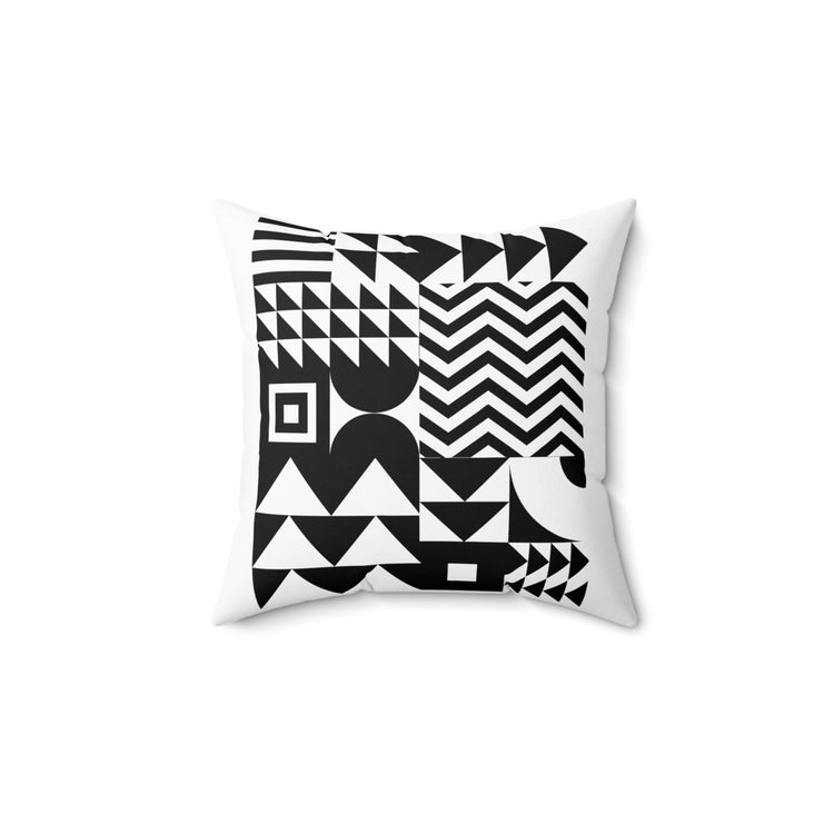 Novelty Geometric Triangle shapes Collection Portraitist Spun Polyester Square Pillow