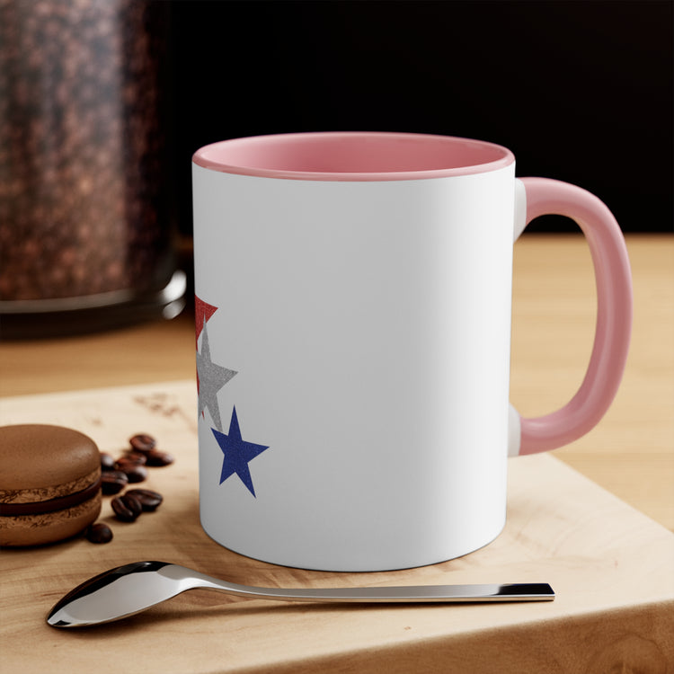 Three Stars Fourth Of July 11oz Accent Mug