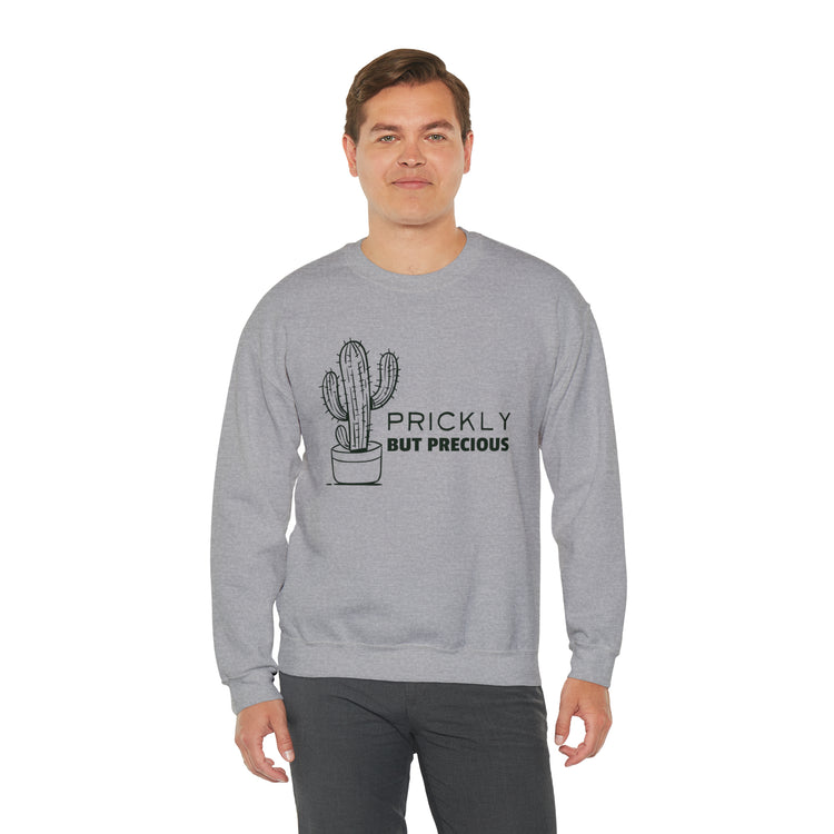 Funny Prideful Sarcastic Introverts Saying Girl Cactus Gag Unisex Crewneck Sweatshirt