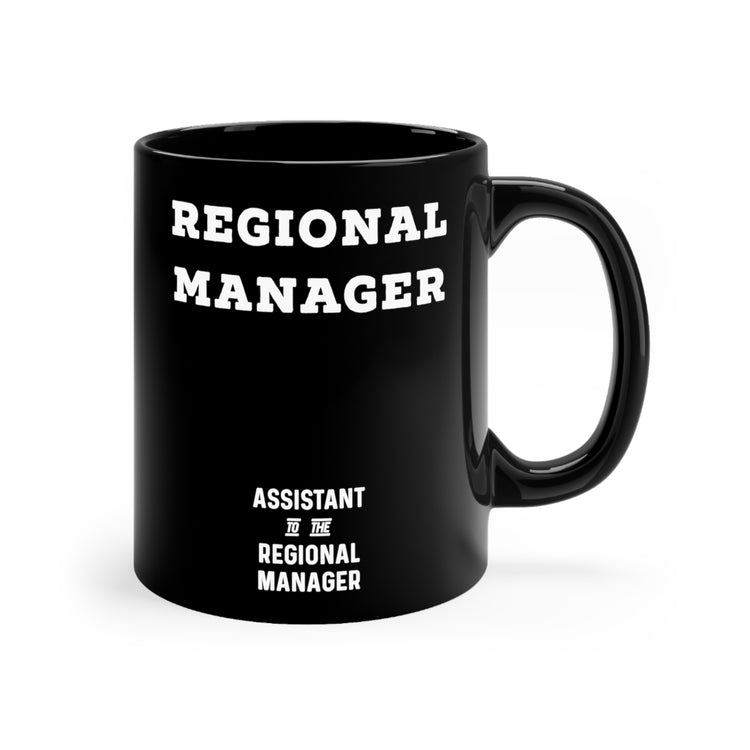 The Regional Manager Future Mom Baby Bump Black mug 11oz
