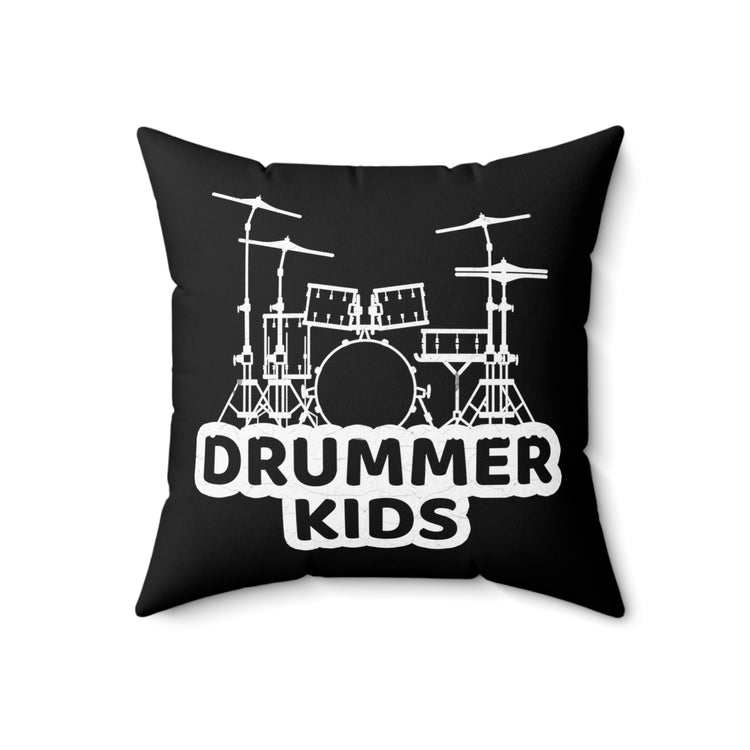 Hilarious Percussionist fan Instrumentalist Bassist Rhythmist Spun Polyester Square Pillow